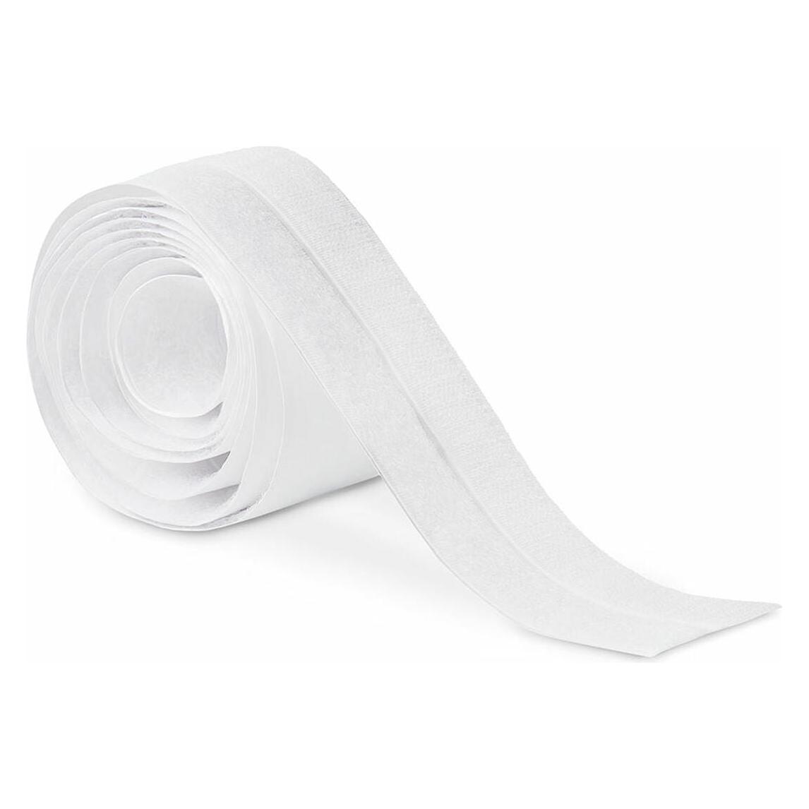Inofix Doppelseitiges Klebeband 2144-2 Weiss 1,5 m x 2 cm Haken und Schlaufenverschluss (20 mm) (49945401)