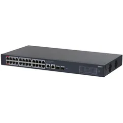 Dahua Switch CS4228-24GT-375 Type L2 Desktop/pedestal Rack 375 Watts DH-CS4228-24GT-375 (28 Ports), Netzwerk Switch, Schwarz