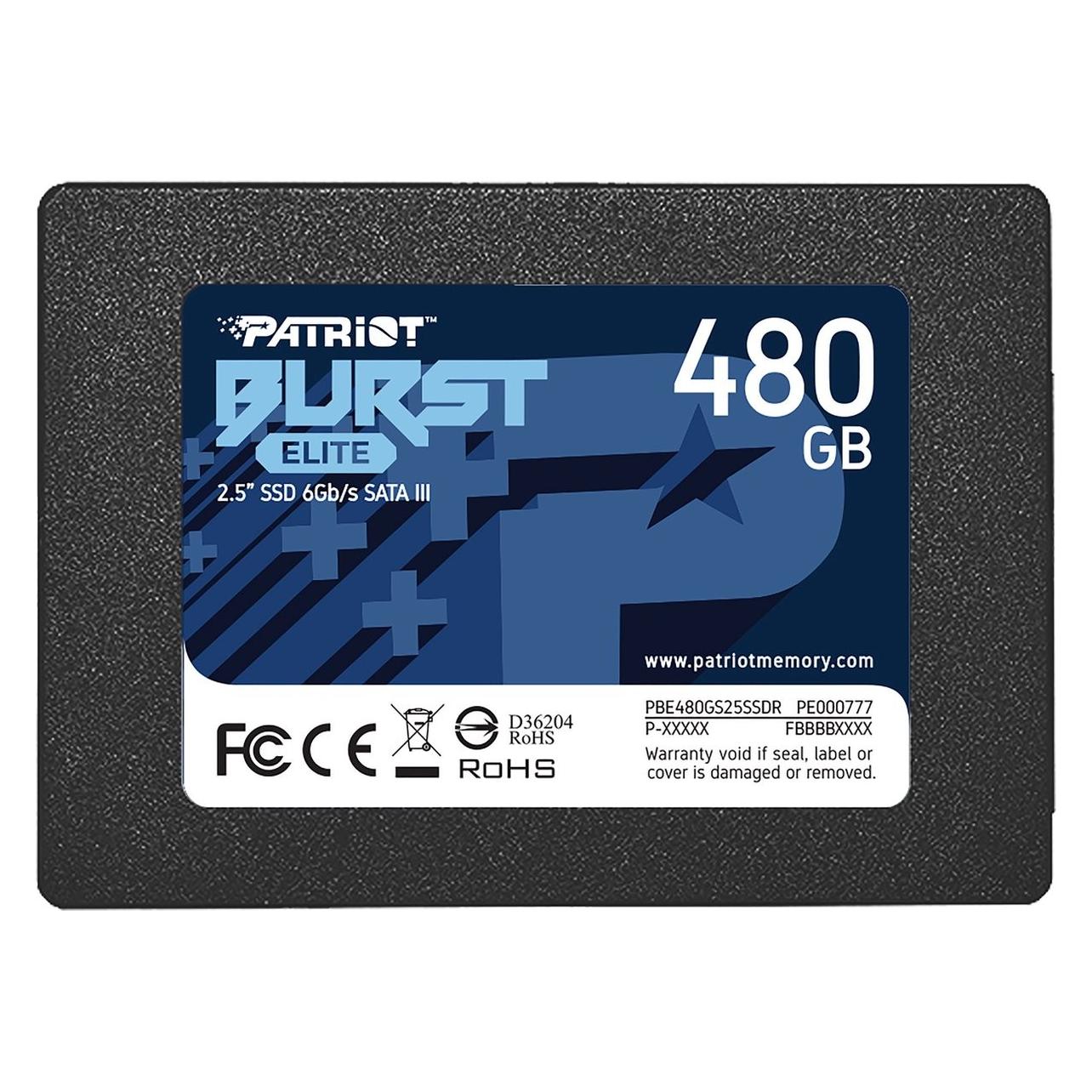 Patriot Burst Elite Serial ATA III (480 GB, 2.5") (PBE480GS25SSDR)
