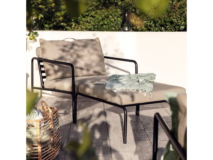 Houe Avon Set Loungesessel mit Ottoman Ash