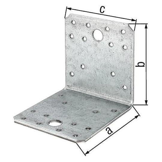 GAH Winkelverbinder 90 x 65x90mm S.2,5 mm ETA-08/0165 (Winkelverbinder, 50 Stk.) (334628)