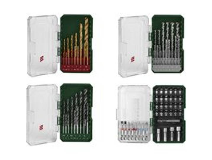 PARKSIDE® Set de forets hélicoïdaux HSS, forets à béton, forets à bois et embouts de vissage