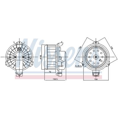NISSENS Innenraumgebläse 87787 für PONTIAC TOYOTA