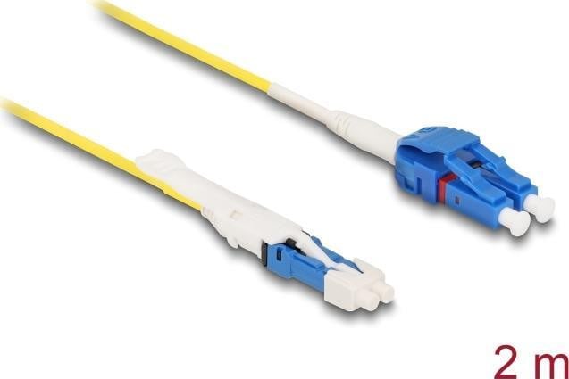 Delock Glasvezelkabel Duplex CS naar LC single-mode Uniboot Geel 2 meter