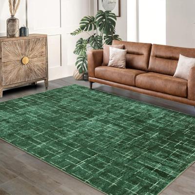 Garvee 100% Polyester Foldable Printed Area Rug, XM Modern Infinite Style Washable Low-Pile Floor Carpet