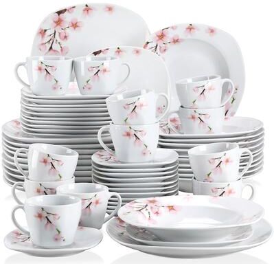 VEWEET Annie Porcelain Elegant Dinnerware Set