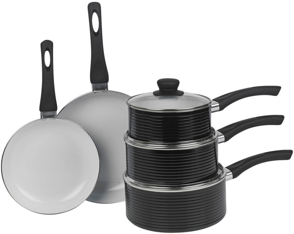 Metro Damauni 8 - Piece Cookware Set Black 8