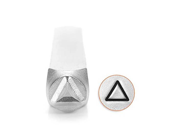 ImpressArt metalen stempel, driehoek ontwerp 6mm (1/4 inch), 1 stuk, staal