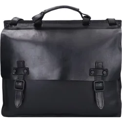 Harolds Aberdeen Aktentasche Leder 39 cm Laptopfach (17.32"), Notebooktasche, Schwarz