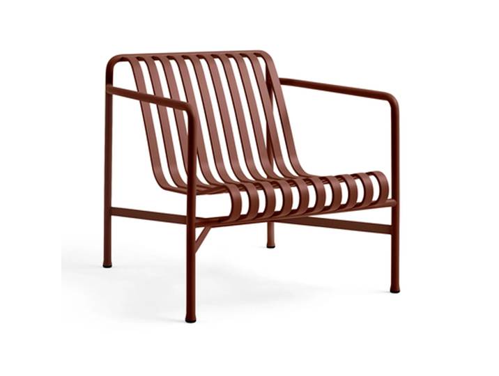 HAY Palissade Low Lounge-Sessel Iron red
