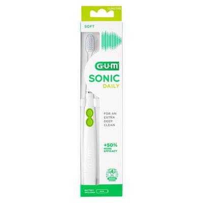 GUM Sonic Daily Schallzahnbürste weiß 1 St Zahnbürste