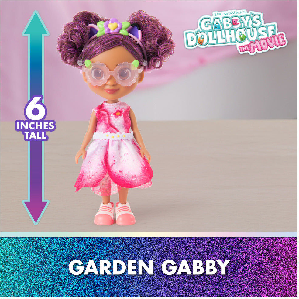 Spin Master Gabby's Dollhouse: The Movie Garden Gabby Small Doll - 15 cm - Pink - For Kids