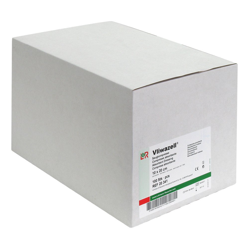 Lohmann & Rauscher GmbH & Co.KG Vliwazell Saugkompressen 10x20 cm unsteril 00809658