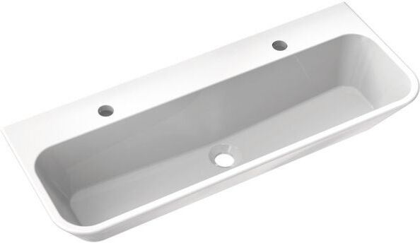 Hewi Mineralguß-Doppelwaschtisch 950.12.205 90x35cm, weiß