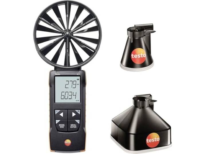 testo - 417 Set 1 Anémomètre numérique à hélice avec jauges de mesure