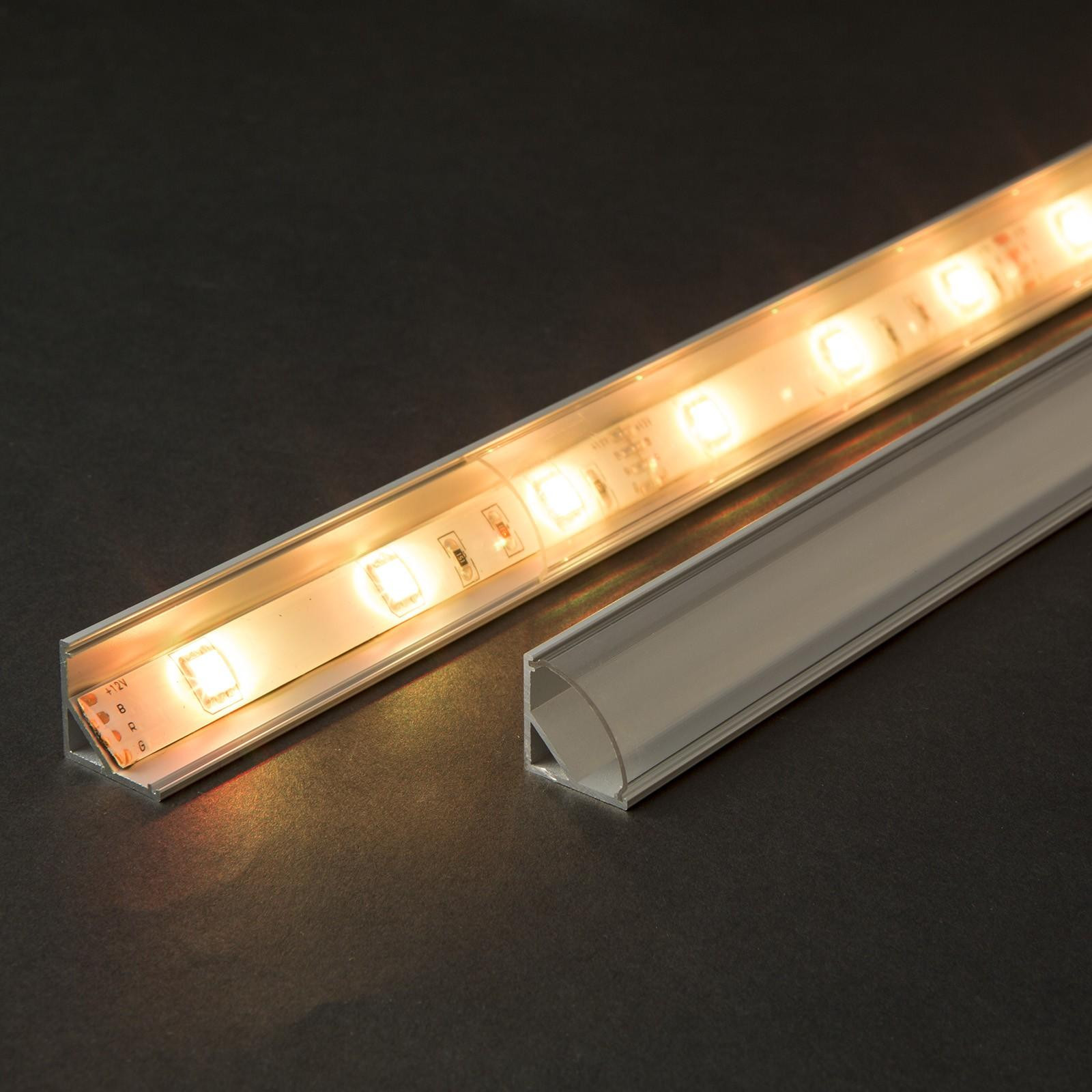 HomeShopXL Afdekking voor LED-aluminiumprofiel 41012A1 - Transparant - 1 meter - Polycarbonaat [41012T1]