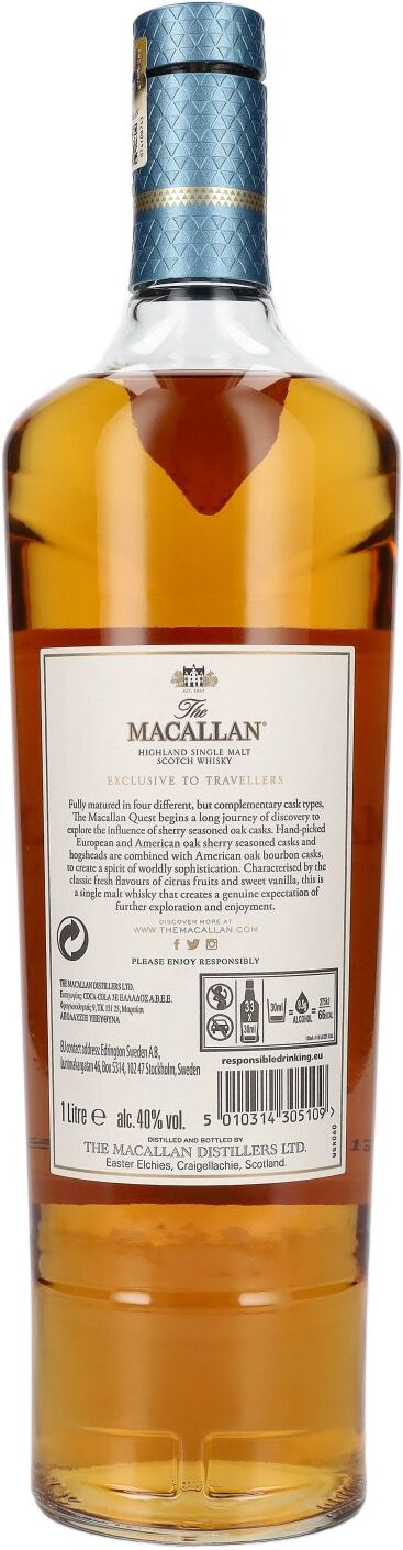 The Macallan Whisky The Macallan QUEST Highland Single Malt 40% Vol. 1l