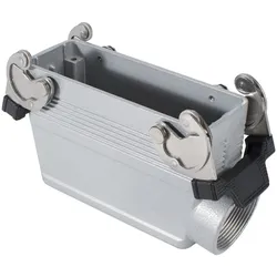ILME Rechteck-MP 24, Metall-, Tüllengehäuse, 2 Bügel, grau