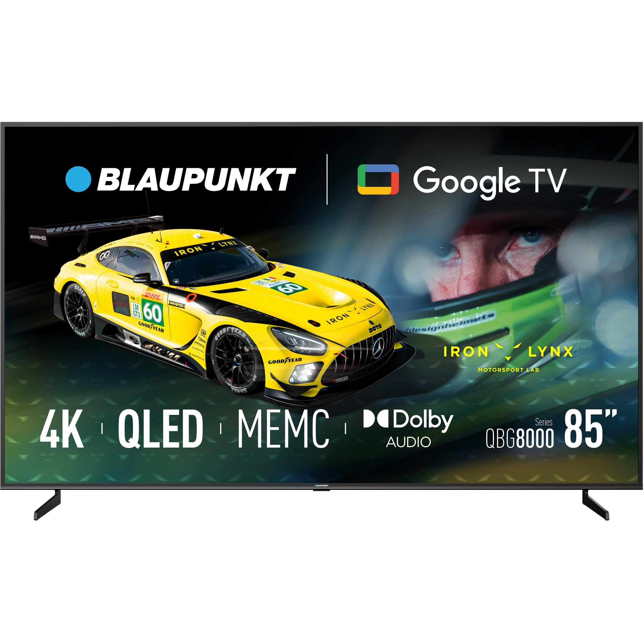 Blaupunkt 85QBG8000S 85" 4K UHD QLED Smart TV Google TV Dolby Vision HDR DVB-T2/S2