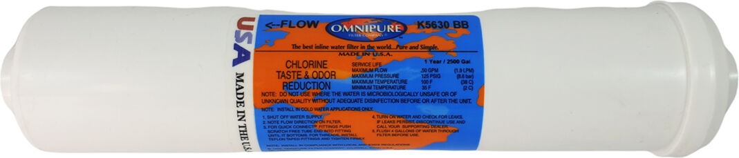 Filtro In Linea Gac Battereostatico Omnipure K5630 Bb - 1/4" Fpt 2,5"X12"