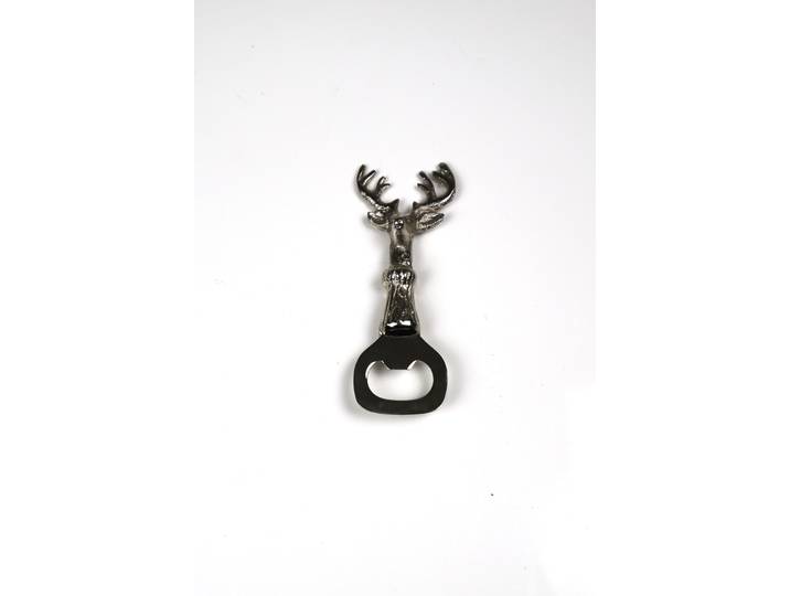 Flaschenöffner AM DESIGN Hirsch , silber, Aluminium, Flaschenöffner, Flaschenöffner, 3er Set, 17 cm