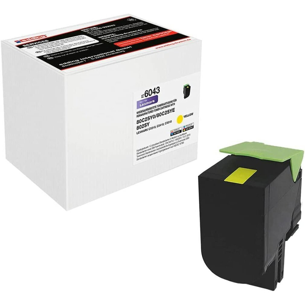 Edding Toner voor Lexmark 80C2SY0 Geel