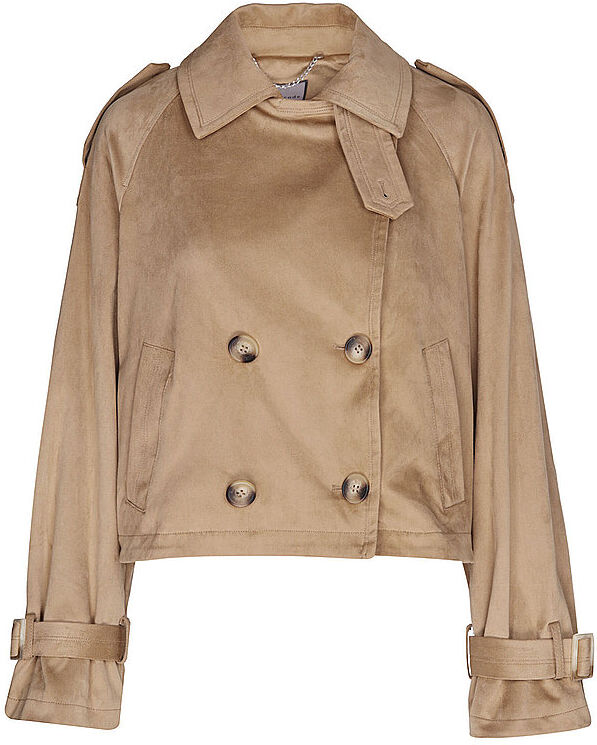 URBANCODE LONDON Jacke in Lederoptik hellbraun   L L