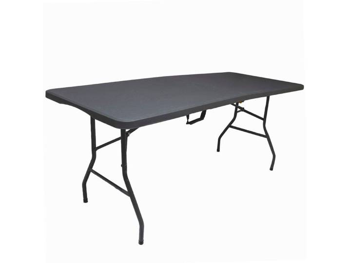 Table pliante rectangulaire grise 239 x 74 x 74 cm