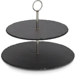 Etagere SCHIEFER (DH 30x23 cm) - grau - DH 30x23 cm