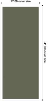 Amanti Art Olive Driftwood Fabric Pinboard, Svelte Framed Bulletin Board for Wall Organization