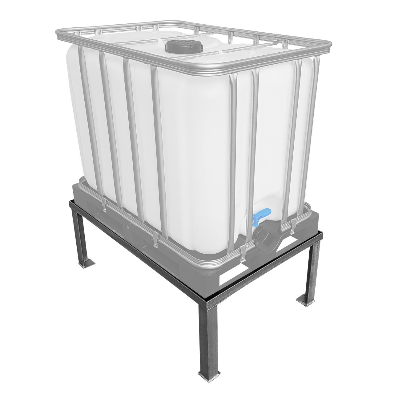 REKUBIK IBC-Container Podest/Untergestell Grundmodul für 1 IBC 120x80cm (600/800l IBC)