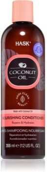 HASK Monoi Coconut Oil condicionador nutritivo para cabelo brilhante e macio 355 ml. Monoi Coconut Oil