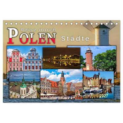 Reise durch Polen – Städte (Tischkalender 2027 DIN A5 quer), CALVENDO Monatskalender