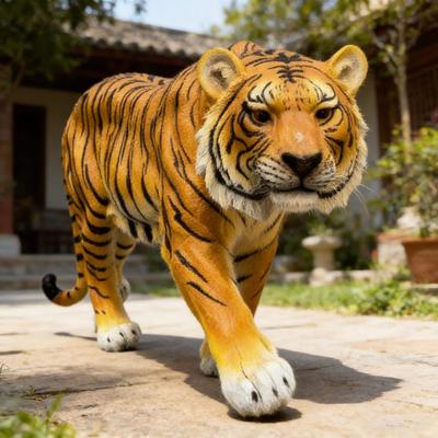 Kodotan sofa "15.75"" H x 33.46"" L x 7.87"" W Simulated Tiger Resin Garden Statue, Indoor & Outdoor Decorative Ornament"