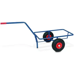 BRB Handwagen ohne Behälter, Tragkraft 200 kg, kunststoffbeschichtet in blau RAL 5010