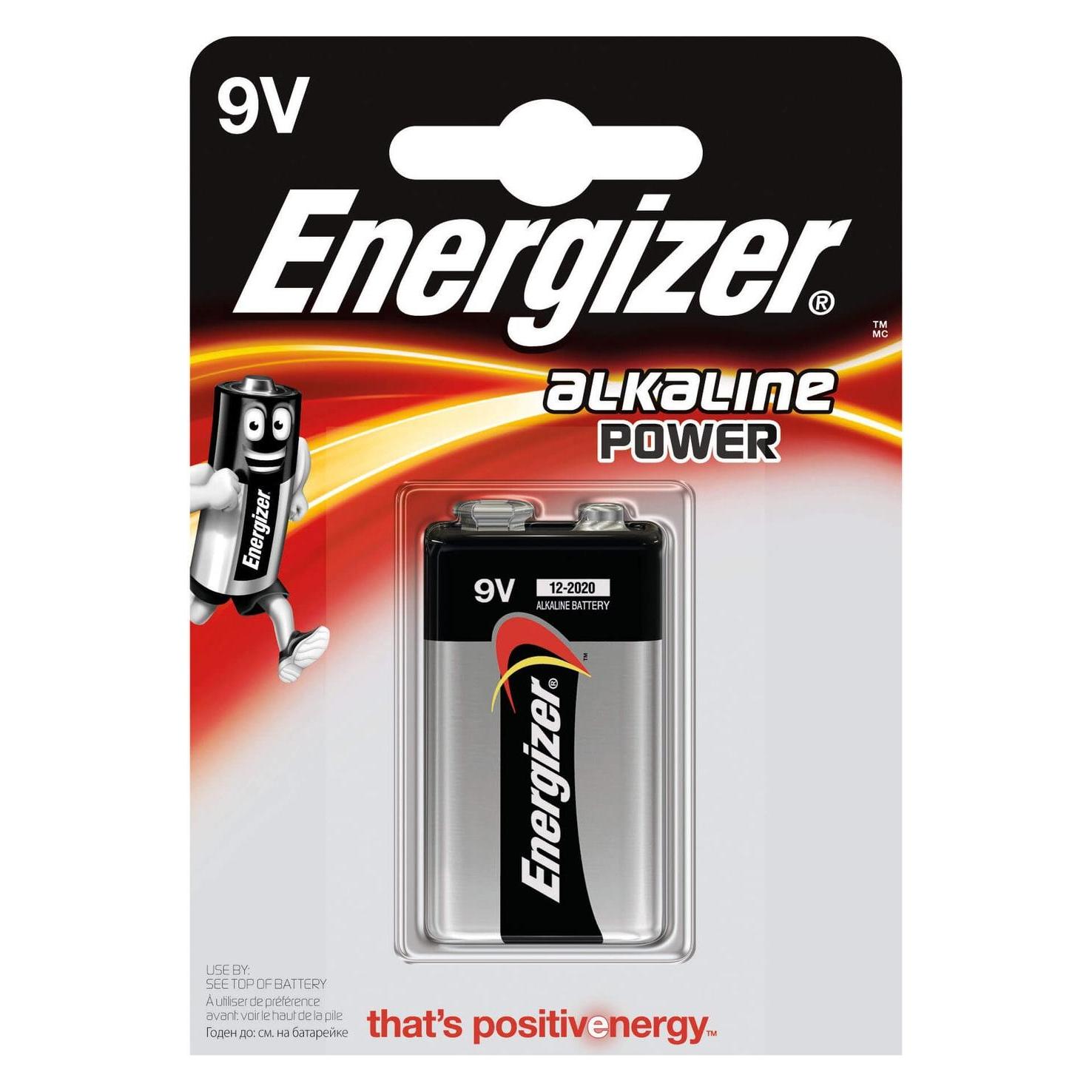 Energizer 9 V Block-Batterie (1 Stk., 9V Block) (E300127700)