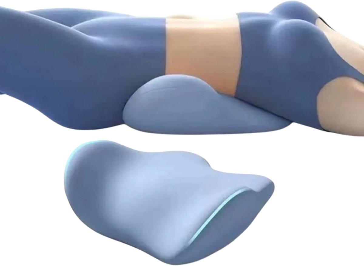 Rimmo Ergonomisch Lendensteunkussen voor volwassenen – Geheugenfoam kussen voor lumbale ondersteuning en rugpijnverlichting