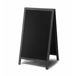 SHOWDOWN Displays Showdown Kundenstopper Kreidetafel Natura - 68x120cm - Holz - Schwarz