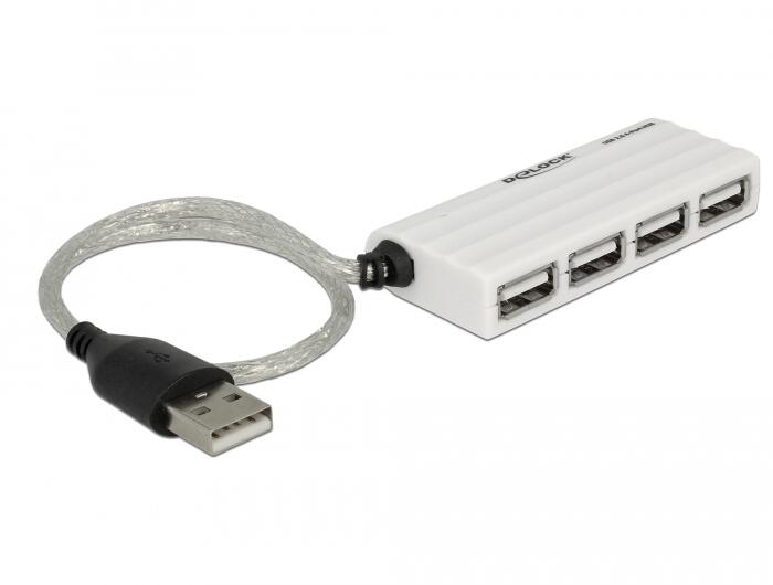 DeLOCK Externer USB 2.0 4 Port Hub 87445