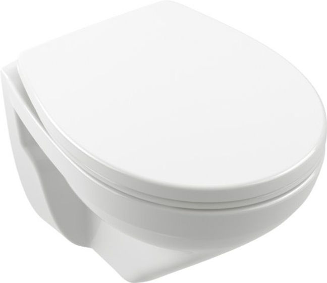 V&B; Newo WC suspendu, cuvette profonde 36x49 cm, évac. horizont., sans bord, blanc ; Villeroy & Boch (4689R001)