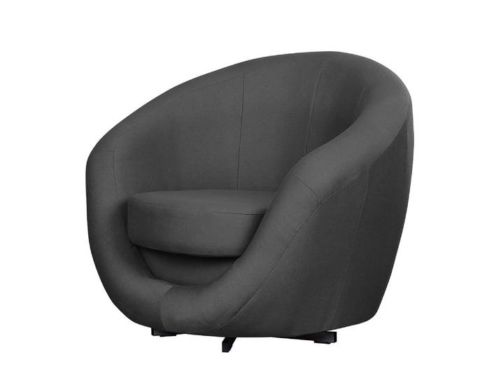 Drehsessel Grau Webstoff Etje 92 x 75 x 80cm
