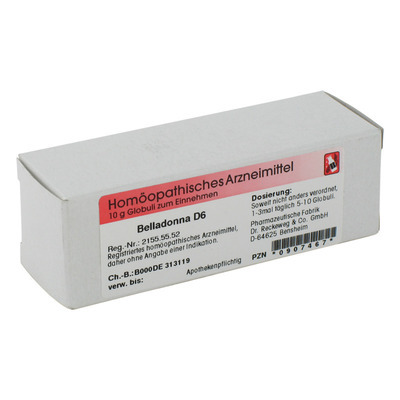 Dr.RECKEWEG & Co. GmbH BELLADONNA D 6 Globuli 10 g 00907467