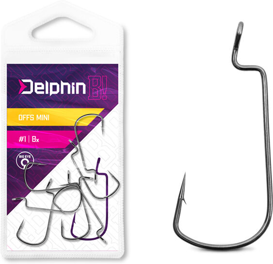 Delphin Hameҫon B! OFFS MINI / 8pcs 8 Silver, Gray, Gold 8