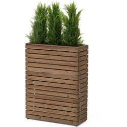 Tchibo - Pflanzkasten-Raumteiler »Tinus« - 75x30x100cm - silber -