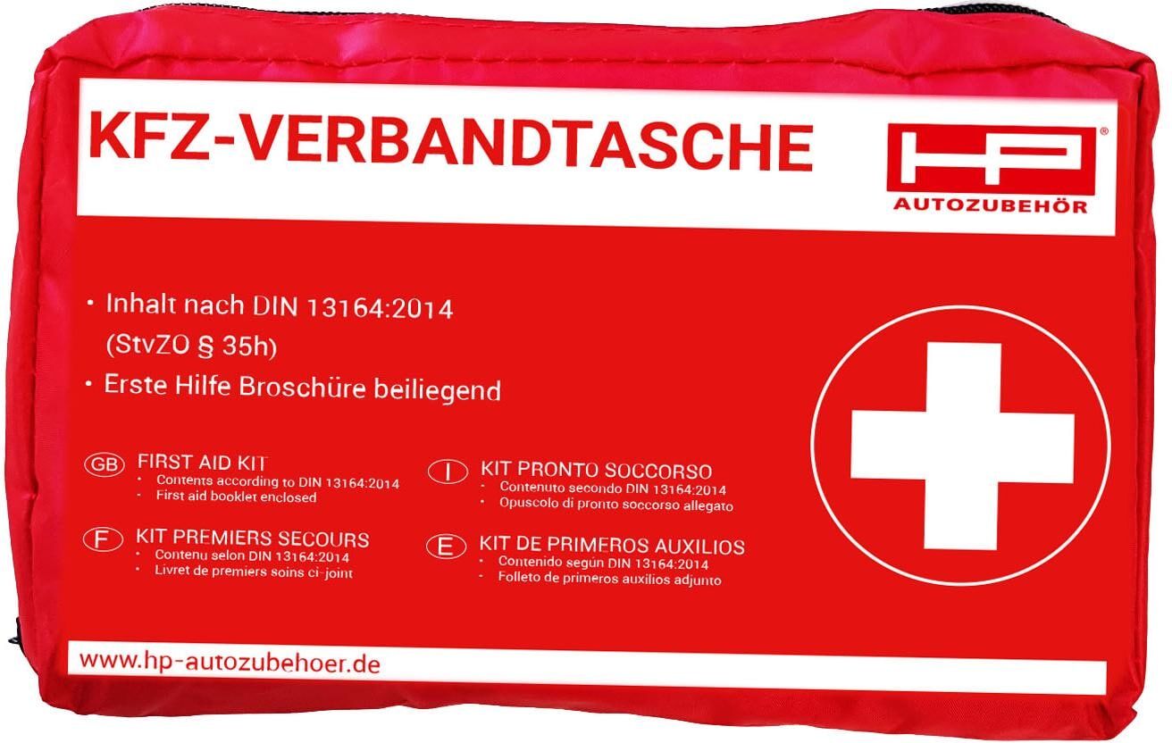 Erste-Hilfe-Set "Verbandtasche 11-tei", rot, Erste-Hilfe-Sets, Erste-Hilfe-Set rot Einheitsgröße