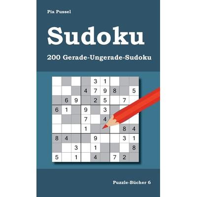 Sudoku 200 Gerade-Ungerade-Sudoku, Taschenbuch von Pia Pussel, BoD – Books on Demand, 978-3-7412-0990-1