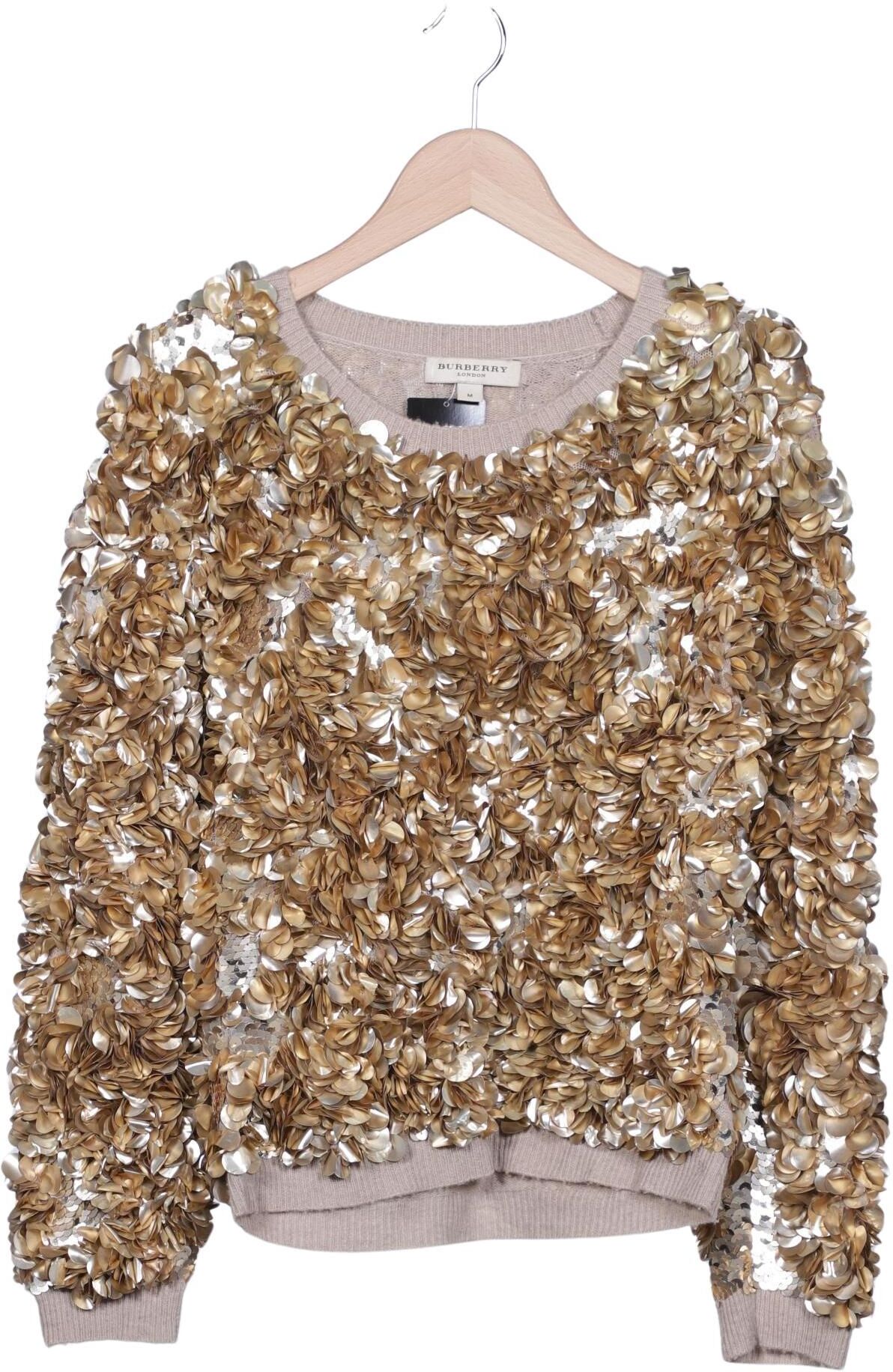 Burberry Damen Pullover, Gold, Gr. M, Wolle / Kaschmir - Second Hand