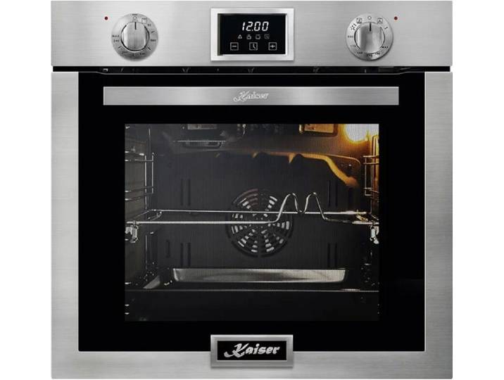 Kaiser Küchengeräte Einbaubackofen EG 6372/5 Jahres Garantie, mit 1-fach-Teleskopauszug, Einbau Gasbackofen Autark, 79L, Umluft, Unterhitze, Grill, Drehspieß