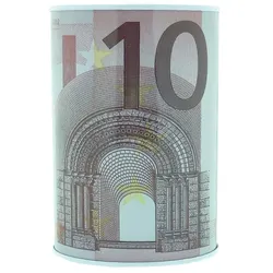 Spardose Metalldose Euro Design Geldgeschenk Sparbüchse 10 Euro Motiv