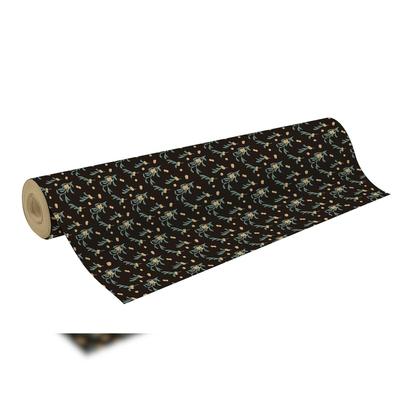Clairefontaine Geschenkpapier, Tiny Rolls Kraft 70g, 50x0,35m, Mistelzweig, Schwarz - Schwarz 223919C